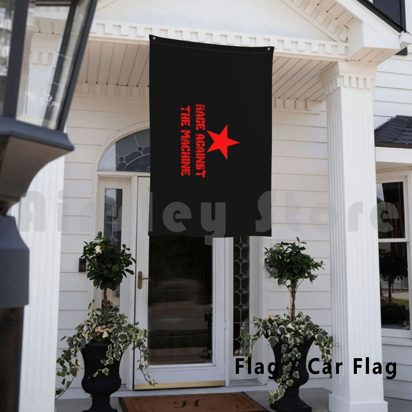 

Rage Against The Machine Outdoor Decor Flag Car Flag Rage Against The Machine Metal Hard Black Death Brutal Logo Prog