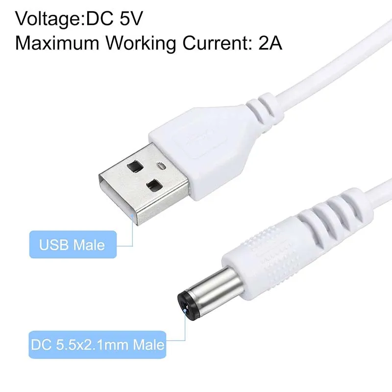 Фото 5 В, 2 а постоянного тока, переключатель питания, соединительный кабель, USB-штекер постоянного тока, линия питания, ВКЛ./ВЫКЛ., Зарядные переключатели, провод для светодиодной ленты, стандартная лампа №3