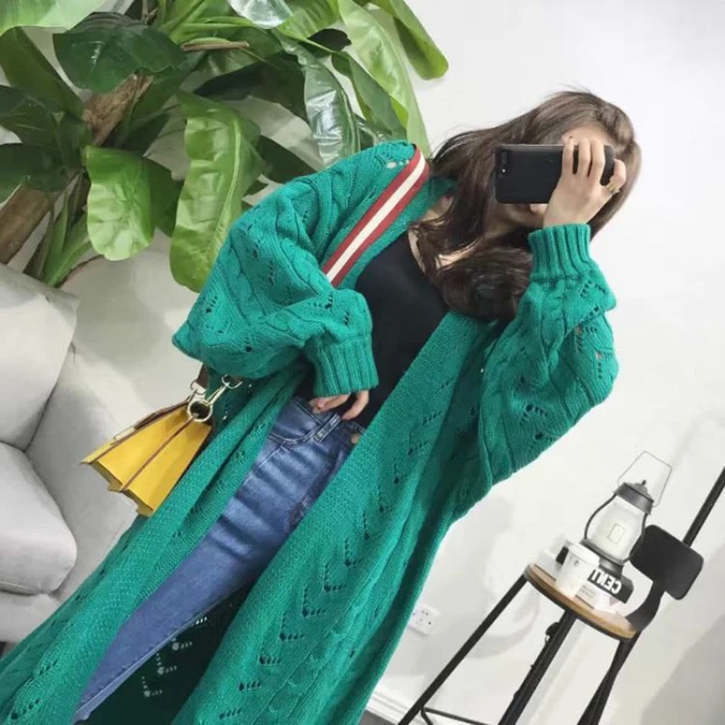 

Женский трикотажный кардиган, Свободный вязаный кардиган, модель G435 на осень