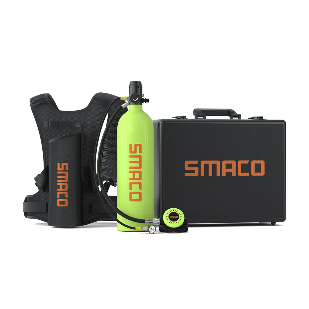 SMACO Mini tanque de buceo/equipo de buceo tanque de aire cilindro de oxígeno dispositivo de respiración subacuática botella accesorios de buceo