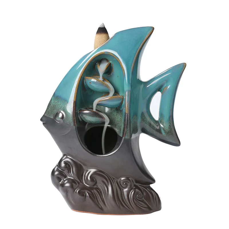 

Подставка для ладана, держатель для благовоний с дымом и водопадом для гостиной, украшение для дома, украшение для дзен сада, спальни, креати...