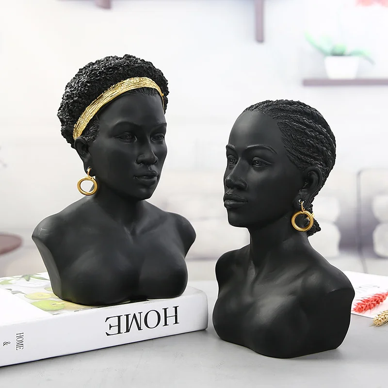

Figure Head Simple Ornaments Creative Jewelry Rack Earrings Necklace Display Rack Shop Decorations modern decor