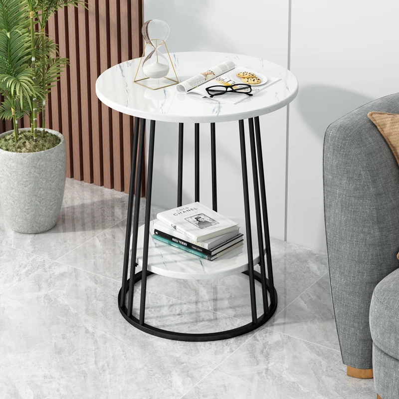 

Bed Side Coffee Tables Living Room Library Furniture Center Small Table Nordic Round Mesa Auxiliar Salon Wooden Furniture