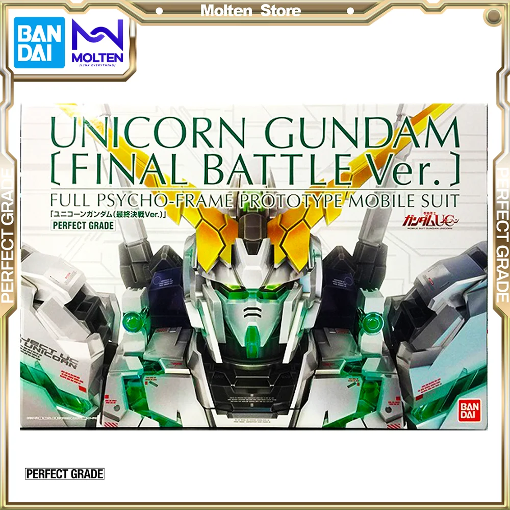 BANDAI Original PB PG 1/60 Unicorn Gundam FINAL BATTLE Ver. Gunpla Model Kit Assembly/Assembling