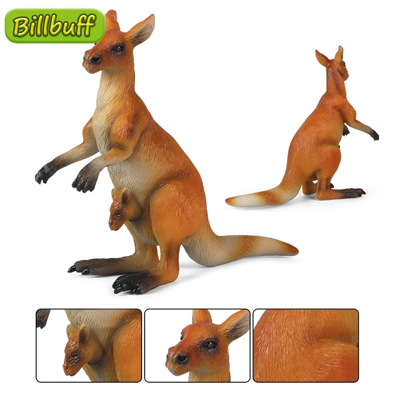 

14cm Simulation PVC Wild Animal Kangaroo Figurines Action Figures Collection Model Collection Educational Toy ​for children Gift
