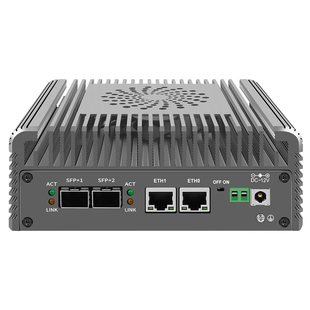 Мини-ПК 2x10G SFP+ 12-й Intel i3 N305 N100 брандмауэр-маршрутизатор мини-ПК 2xi226-V 2.5G 2xNVMe 2xHD DDR5 AES-NI