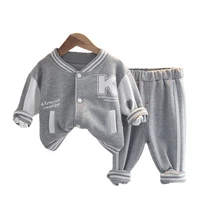 spring autumn fashion baby boys girls clothes suit children jacket pants 2pcssets toddler sports casual costume kids tracksuits
