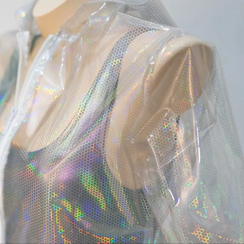 Блестящая прозрачная куртка с прозрачной текстурой [CW Wearable AT Mirror]