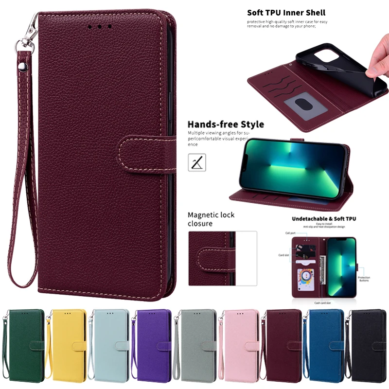 

Магнитный чехол-книжка для OPPO A16 A54 A74 A94 A93 A57 A96 A77 5G A36 A76 A57 A16S A 16 54 4G, кожаный чехол-бумажник, чехлы для телефонов