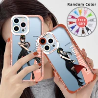 for iphone 13 phone case coque for 12 mini 11 pro max xs x xr 7 8 plus se 2020 2022 soft tpu cartoon anime spy x family covers