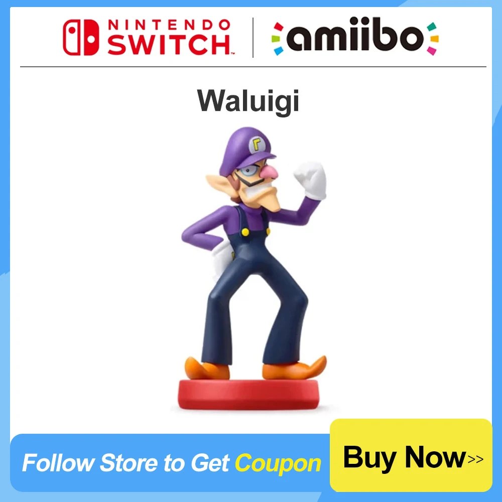 

Nintendo Switch Amiibo Waluigi for Nintendo Switch and Nintendo Switch OLED Game Interaction Model Super Mario Party Series