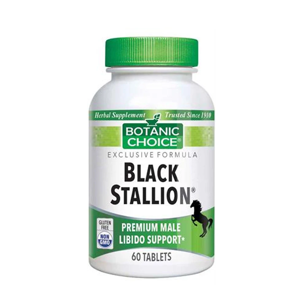 

Black Stallion Natural herbal formula PREMIUM MALE LIBIDO SUPPORT 60tabs/bottle