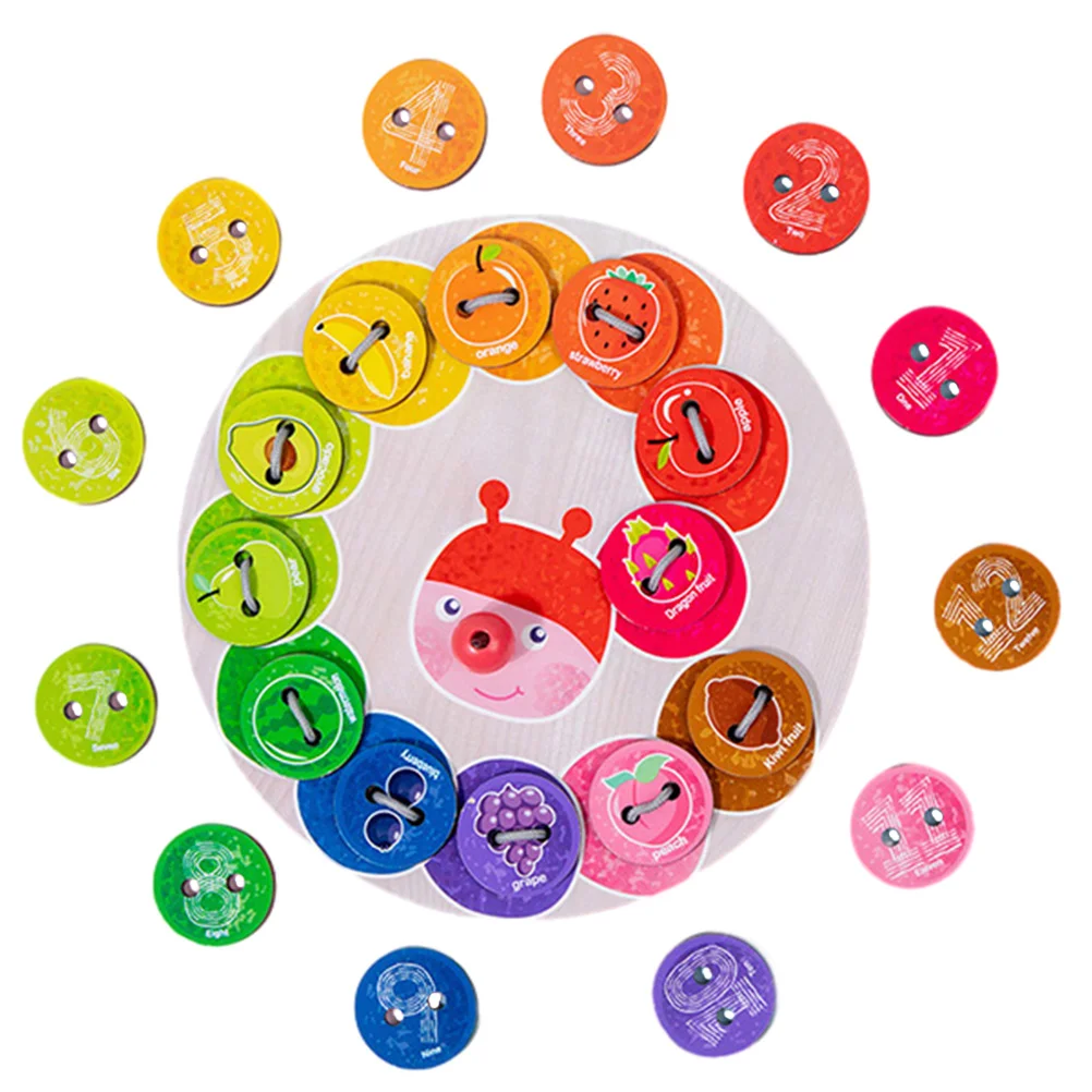 

Обучающая игрушка для раннего развития, обучающая нить, шнуровка, цветная сортировка, детская деревянная обувь, игрушки для мелкой моторики