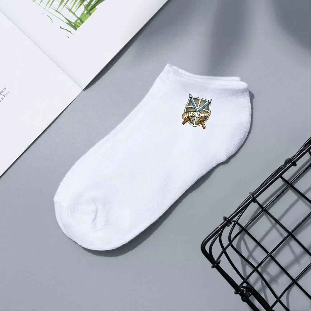 

Anime Attack on Titan Candy Color Shallow Socks Boys Girls Ankle Socken Cotton Breathable Cartoon Printing Boat Stockings Gifts
