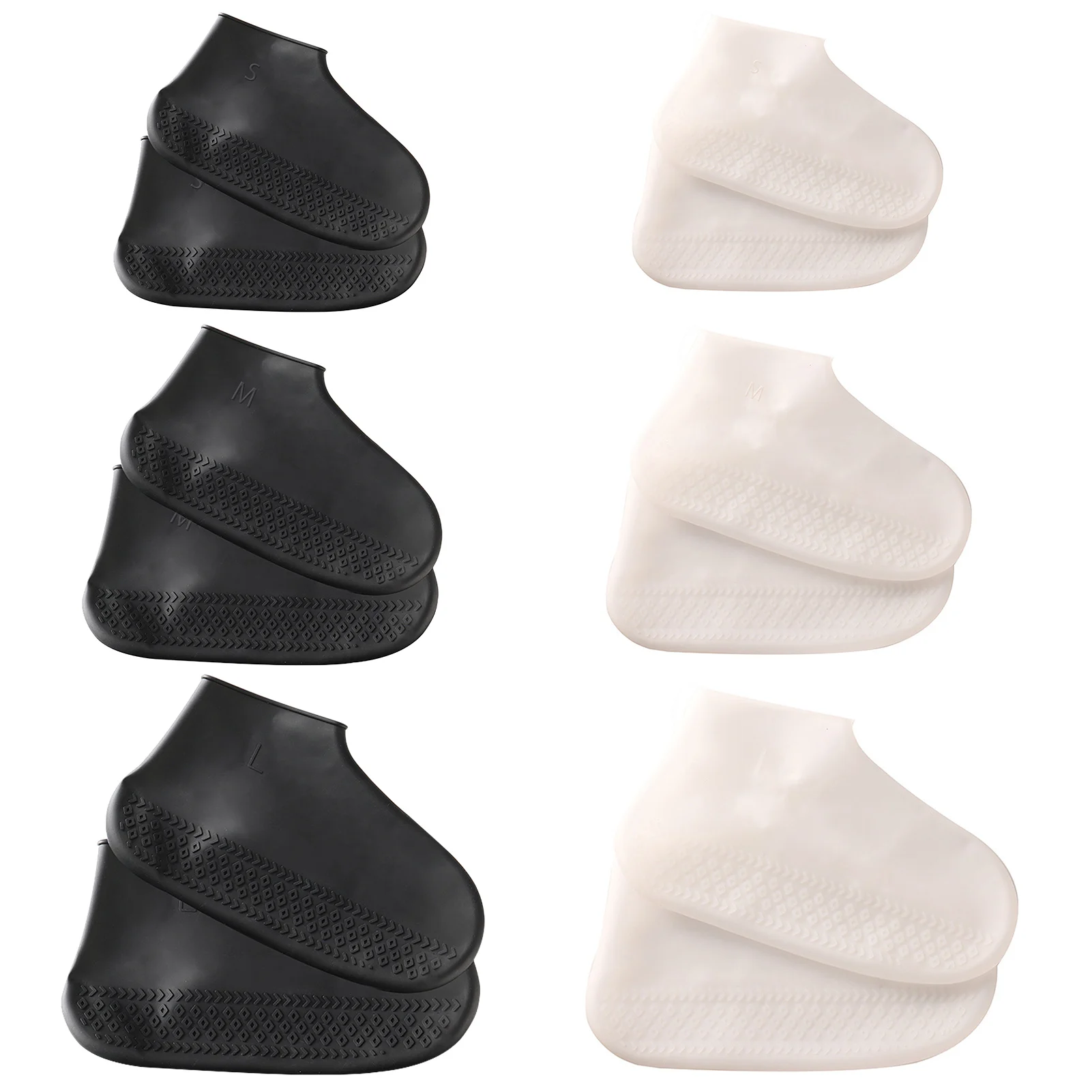 

Rain Shoe Covers Silicone Non-Slip Rain Shoe Cover Reusable Foldable Rain Shoe Covers Shoe Protectors Overshoes Rain Galoshes