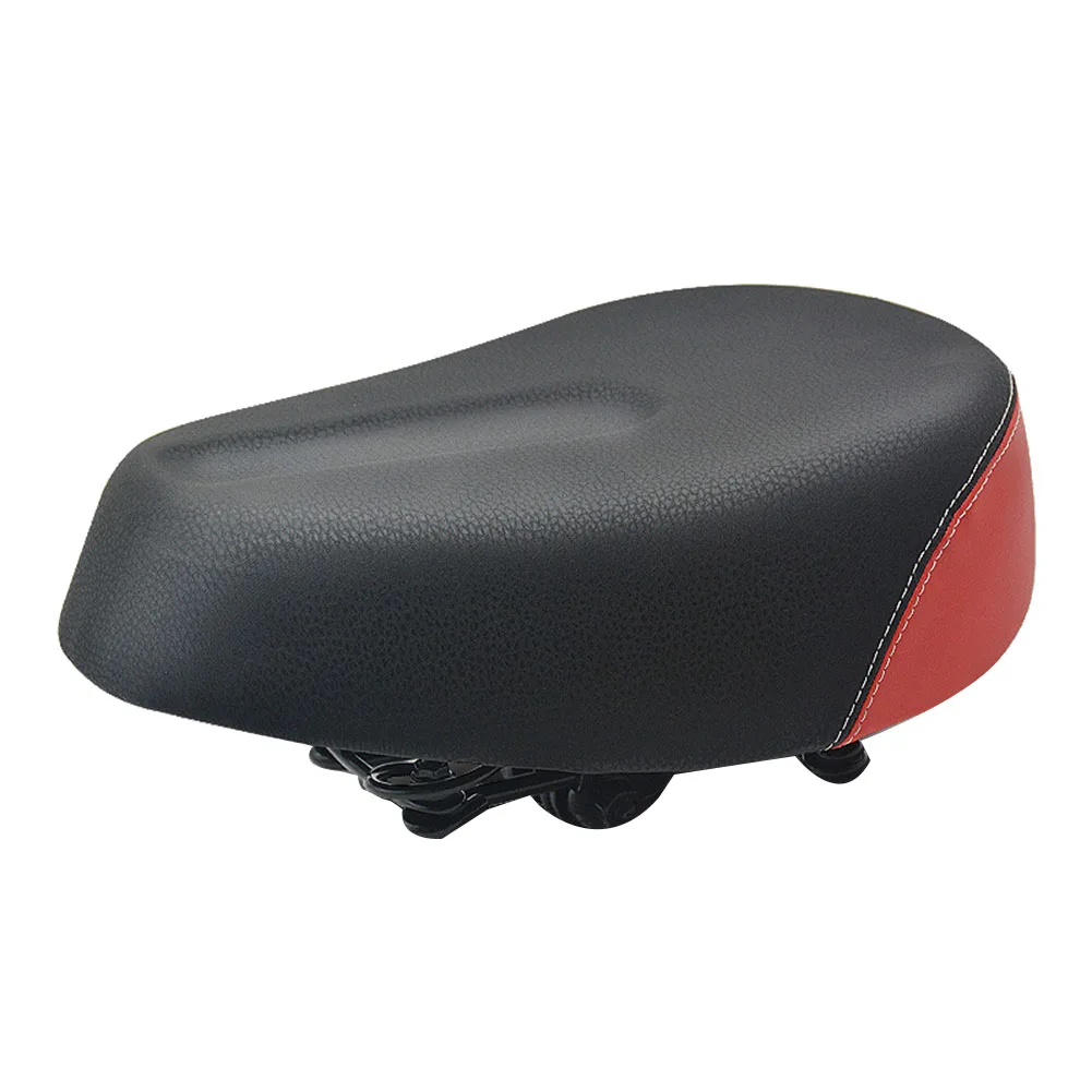 

E-Bike Saddle Widen Four-Spring MTB Bike Saddles Soft Pad Electric Bikes Tricycle Scooter Seat Cycling Parts,Red