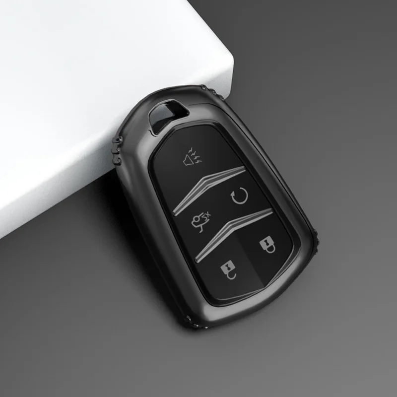 

Чехол из ТПУ для автомобильного ключа Cadillac ATS CT6 CTS DTS XT5 Escalade ESV SRX STS XTS ELR 2014-2018, брелок для ключей с дистанционным управлением