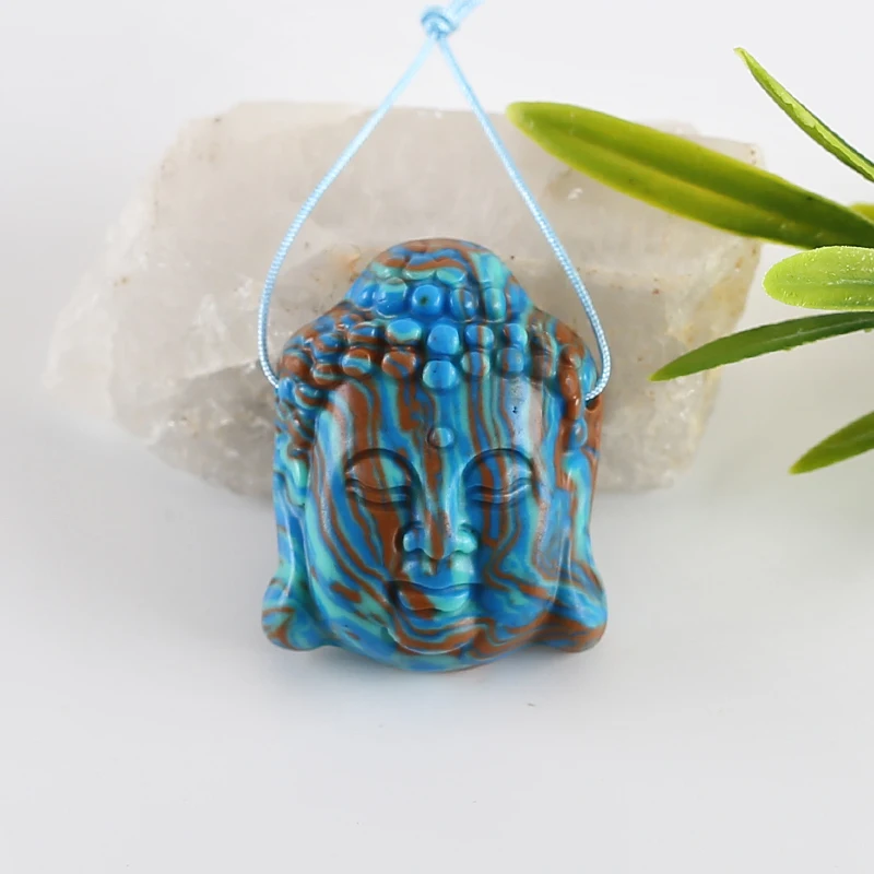 Натуральный Радужный подвесной кулон Будды ручной работы полудрагоценные