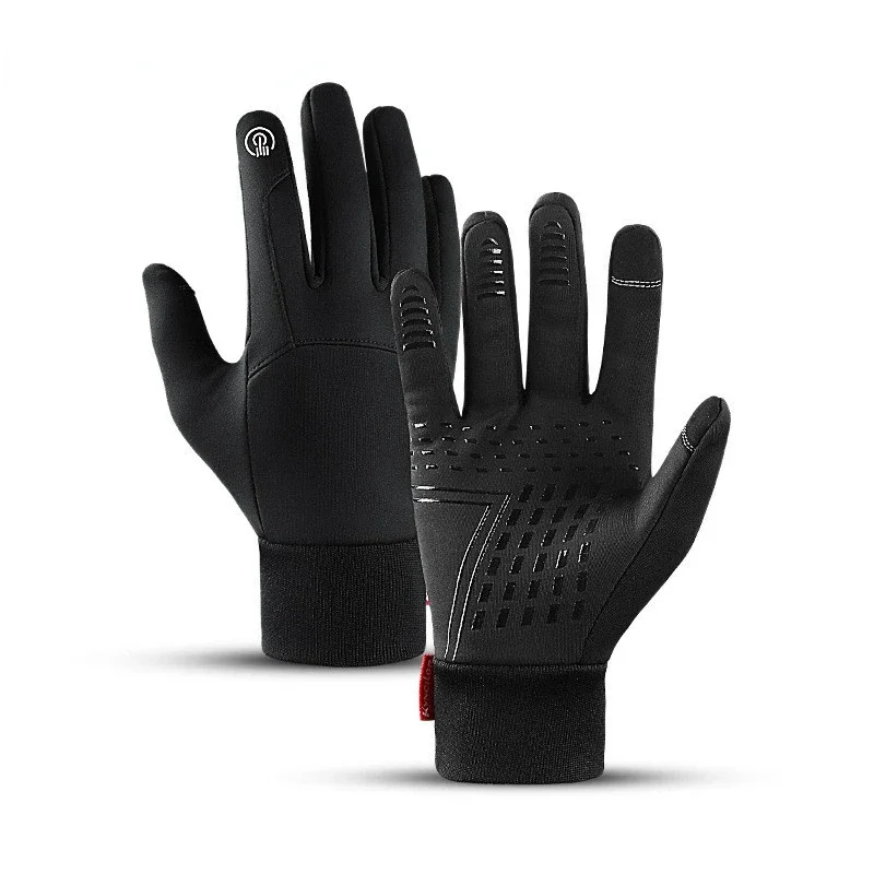 

Осенне-зимние мужские и женские перчатки водонепроницаемые ветрозащитные перчатки для сенсорных экранов уличные спортивные теплые флисовые лыжные перчатки для бега