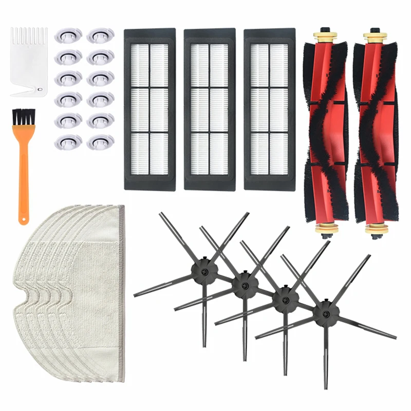 

For Xiaomi Roborock S5 Max S6 S50 S51 S55 Vacuum Cleaner Accessories Parts HEPA Filter + Side Brush + Main Brush + Mop Cloths