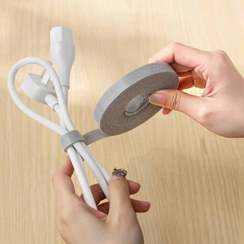 5-метровые Многоразовые Кабельные Стяжки Застежка-липучка