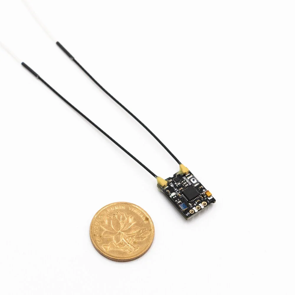 Фото Мини-приемник FLYSKY TMR 2,4G AFHDS 3 PWM PPM IBUS SBUS с двойной антенной для беспилотных летательных аппаратов PL18 NB4 Noble Pro FPV №2
