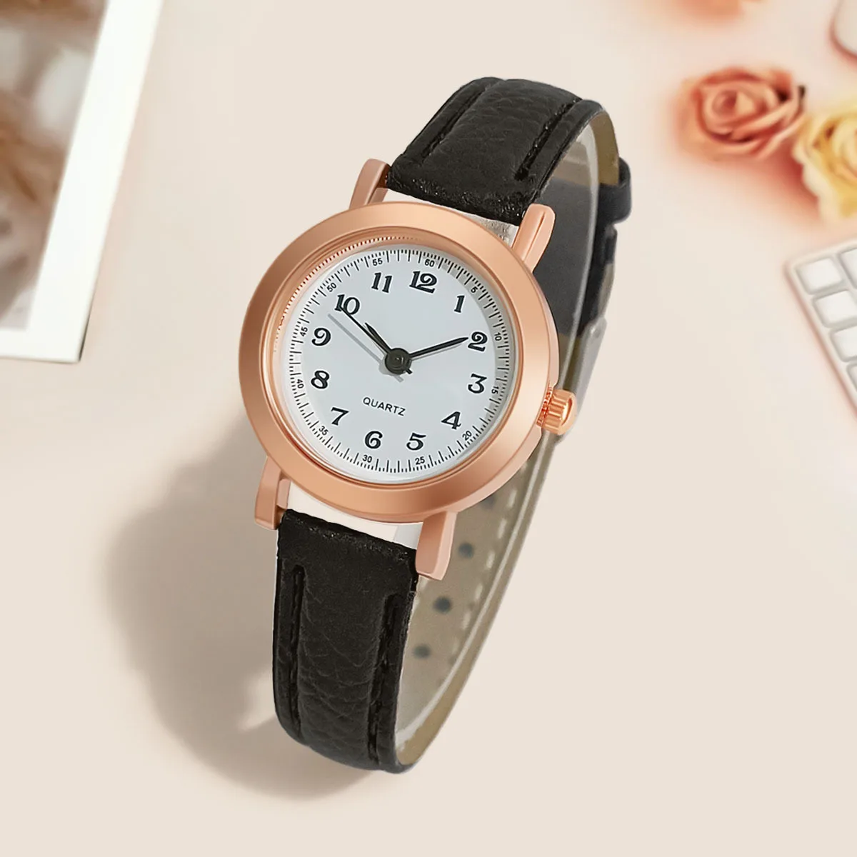 Изысканные простые женские деловые часы в стиле ретро кожаные брендовые модные