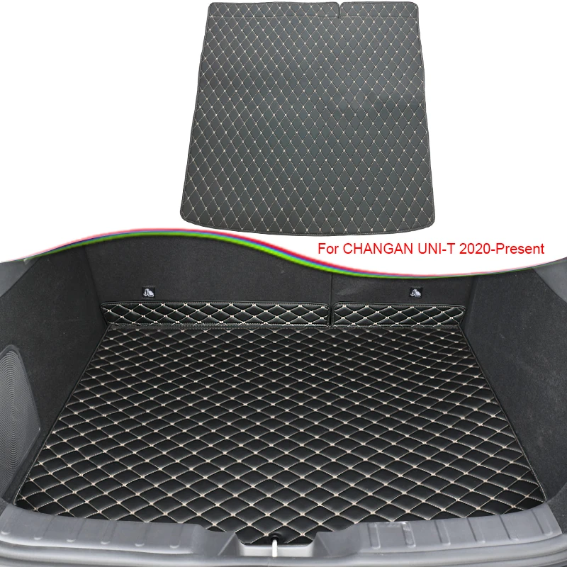 1pc Leather Car Custom Trunk Mats For CHANGAN UNI-T 2020-2025 Waterproof Anti-Dirty Tray Cargo Liner Auto Accessories