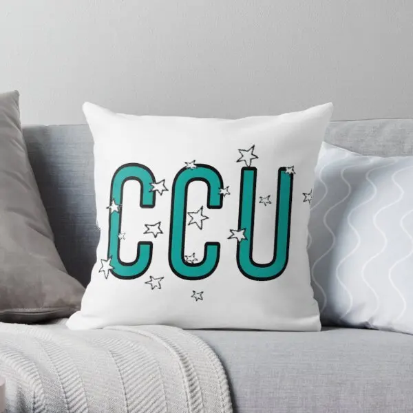 

Ccu Coastal Carolina With Stars Printing Throw Pillow Cover Sofa Throw Home Fashion Bedroom Soft Case Bed Pillows not include