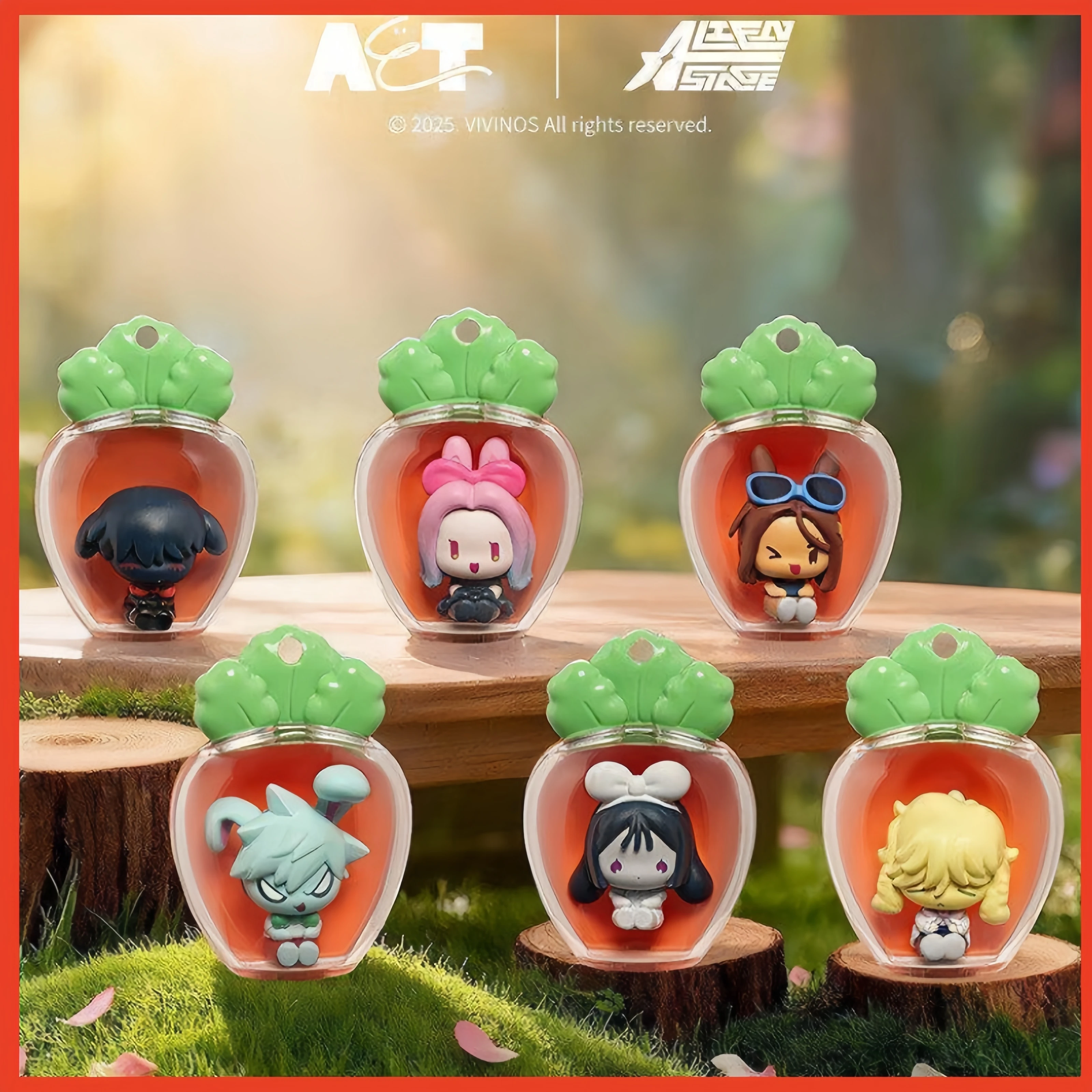 Фото AET Alien Stage Super Mini Radish Blind Box: Милые фигурки-куклы, модные игрушки, подарок на Рождество и День рождения, настольное украшение, брелок для ключей №1