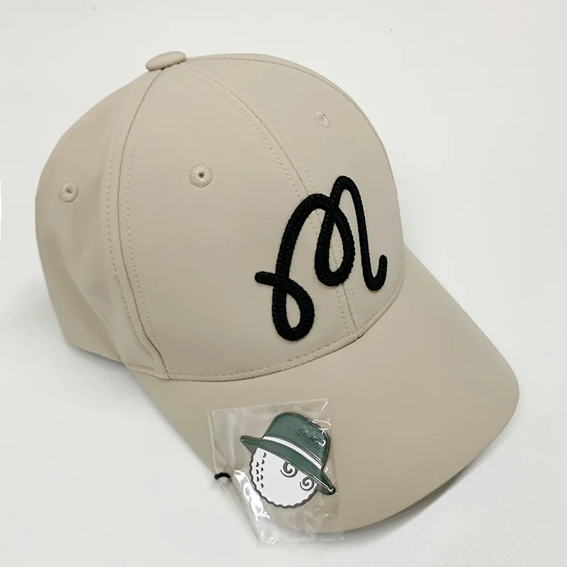 Malbon Golf Cap Men's and Women's Including Hat Holder Breathable Sunshade Sport Cap 2023 Embroidered