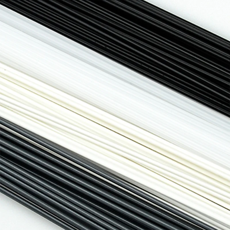 Пластиковые сварочные прутки 2 метра черные/белые ABS/PP/PE/PVC для автомобильного