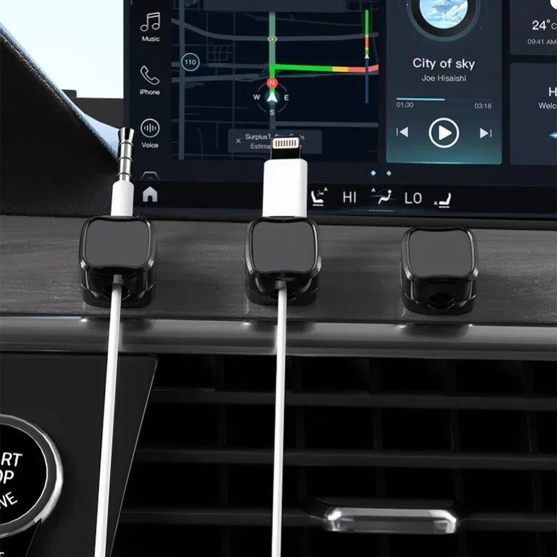 Портативные магнитные зажимы для кабеля 10 шт. гладкий регулируемый держатель