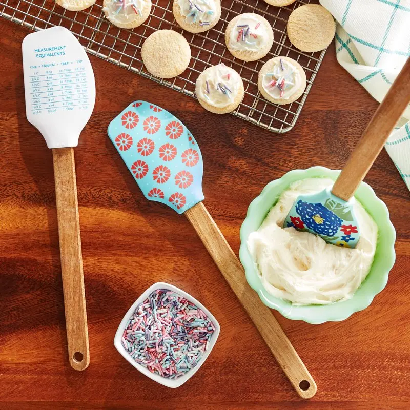 

Luxurious Acacia and Silicone Spatula Set - Durable and Nonstick Utensils for Cooking and Baking - High Quality Kitchen Tool for