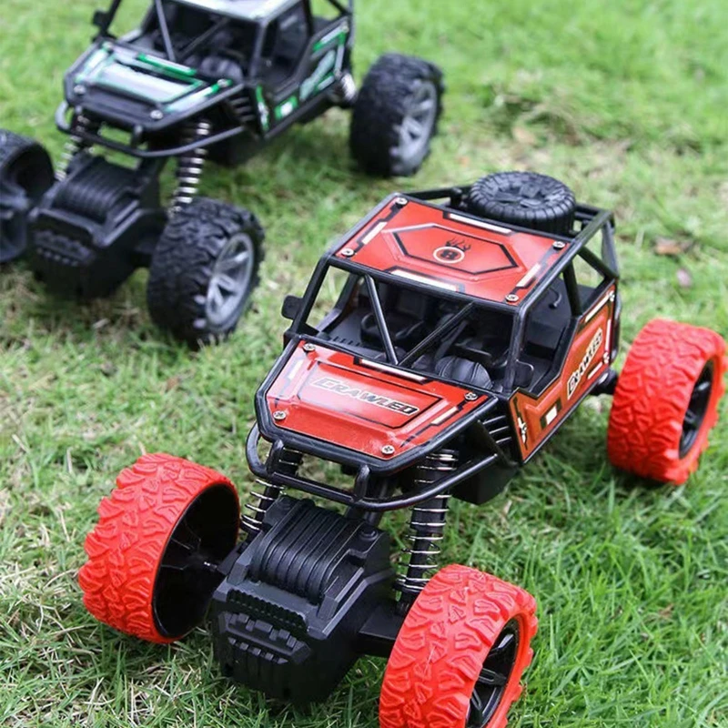 

Q9QB Alloy Die-Cast Monster Model Vehicle Off-road Friction Car Toy w/ Spring Suspension Crawler Model Toy Boy Christmas Gift