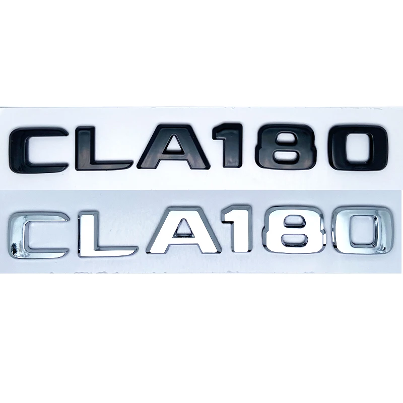 Фото Применяется к 3D буквам CLA180 CLA200 CLA220 CLA250 CLA260 4Matic Эмблема ABS для Benz C118 Автомобильное крыло Багажник Задний логотип Наклейка №3