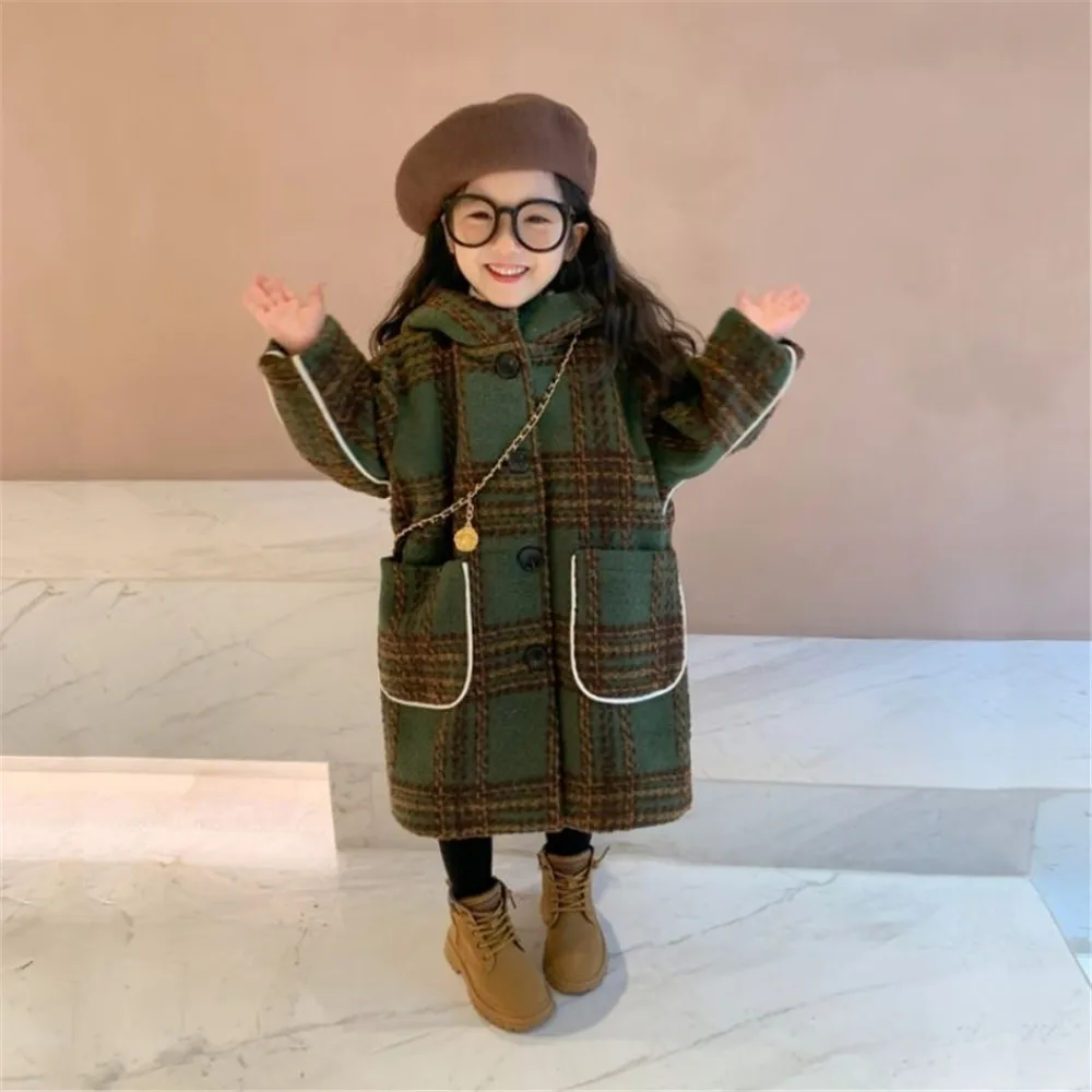

Baby Girls Coats Outerwear Winter Jackets Long Trench Children Teenagers Warm Clothes Kids Outfits For 4 6 8 Yearss