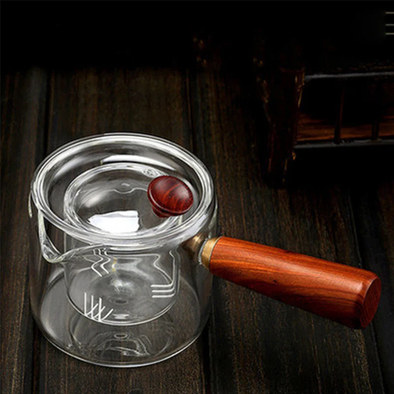 

500ml High Borosilicate Glass Side Handle Pot Tea Set Chinese Style Glass Teapot Fair Cup Glass Teapot Kungfu Tea Set