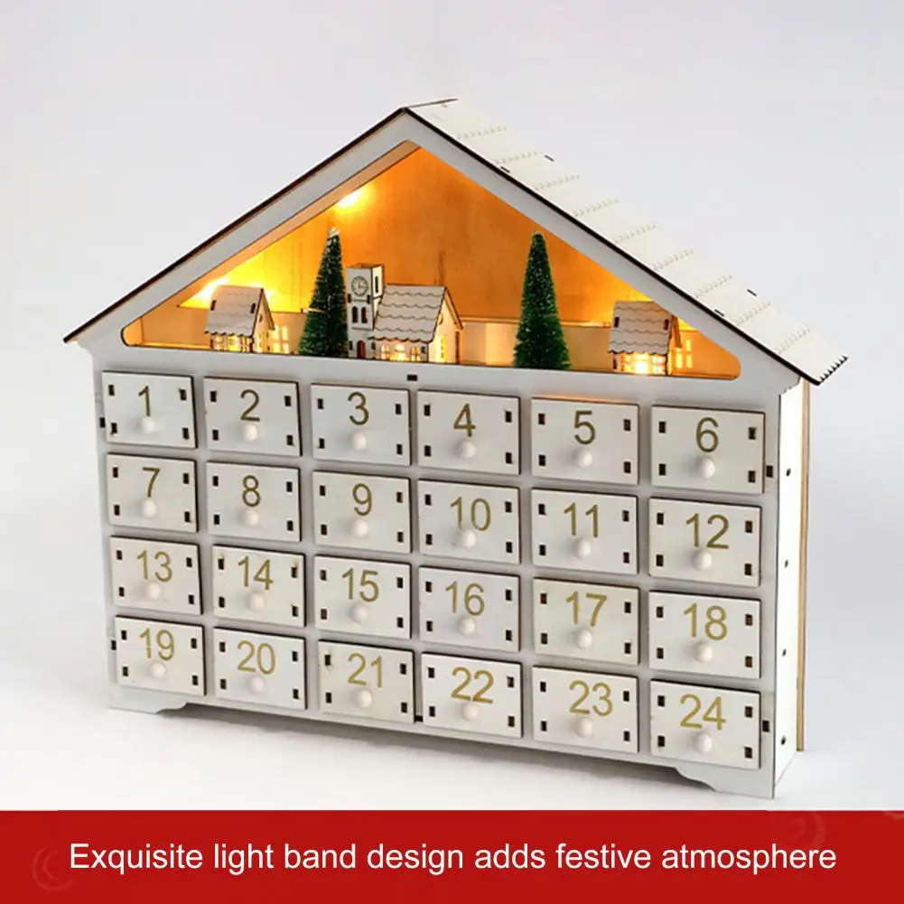 

Крепкий Деревянный цифровой календарь для украшения Рождественского дома