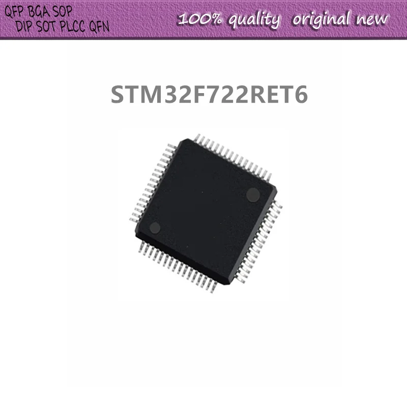 2 шт./лот STM32F722RET6 STM32F722 QFP-64