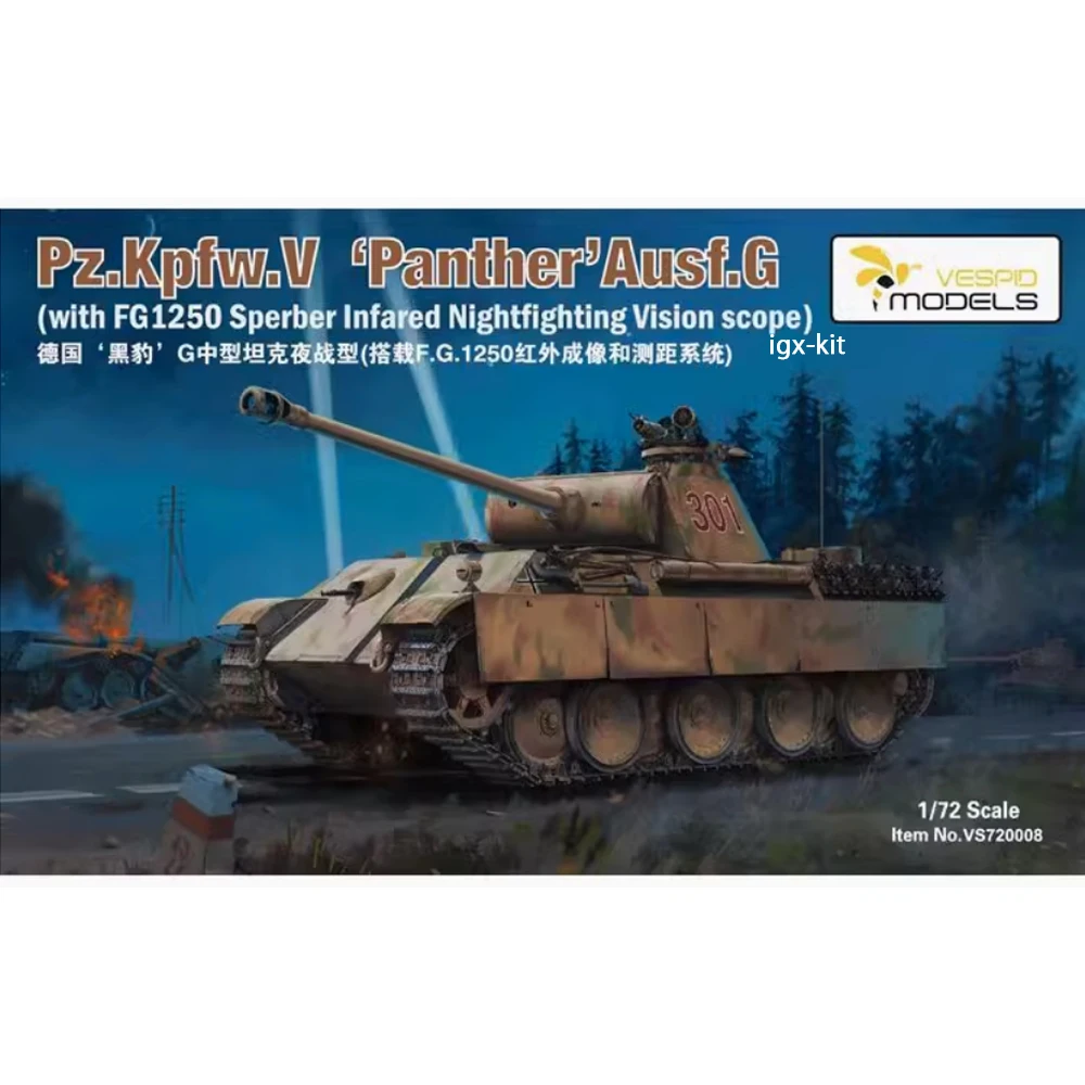 VESPID масштаб 720008 1/72 немецкий Pz Kpfw V пантера Ausf G средний танк дисплей хобби ремесло
