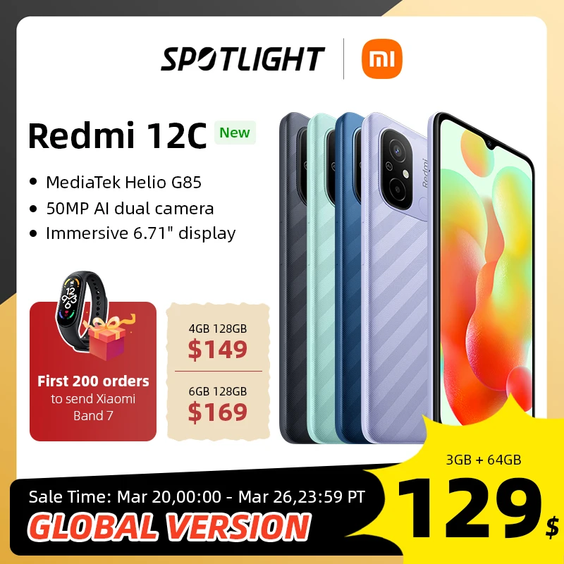 Глобальная версия смартфона Xiaomi Redmi 12C 12 C, экран 6,71 дюйма, 5000 мАч - купить по выгодной цене - 200 лучших товаров с Али