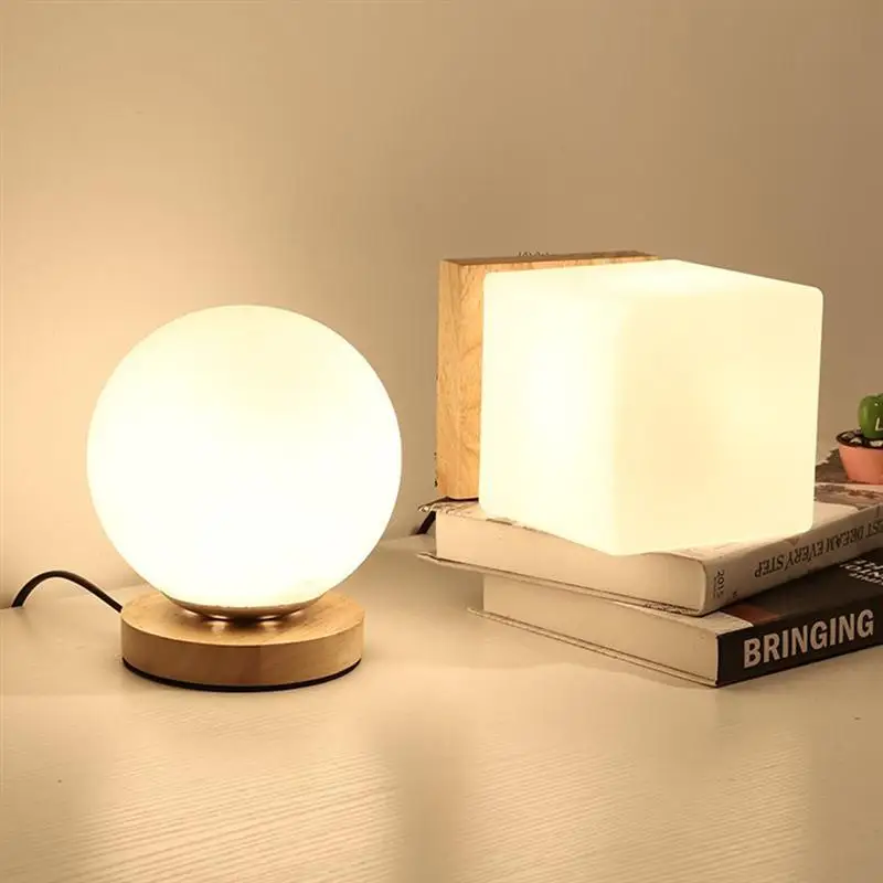 

1Pc Ball Lamp Night Light Desktop Lamp Simple Light Decorative Bedside Lamp
