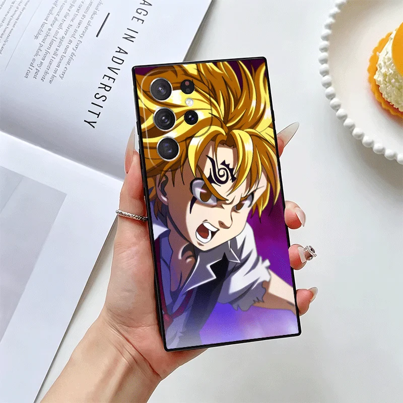 Фото Чехол для телефона Seven D-Deadlys Sins Meliodas для Samsung Galaxy S22 S23 Plus S24 FE S25 Edge S26 Ultra S20 S21 + Black Soft Sh №2