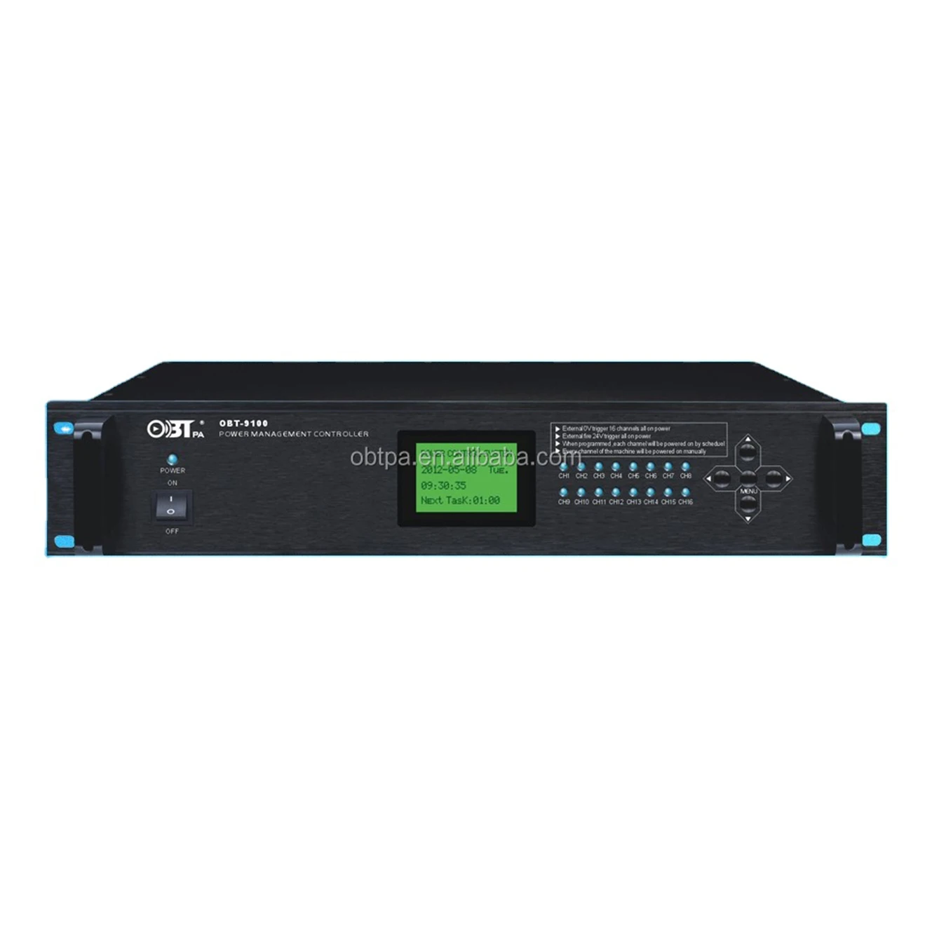 

OBT-9100 220V Programmable digital timer,16 devices can be attached for PA system