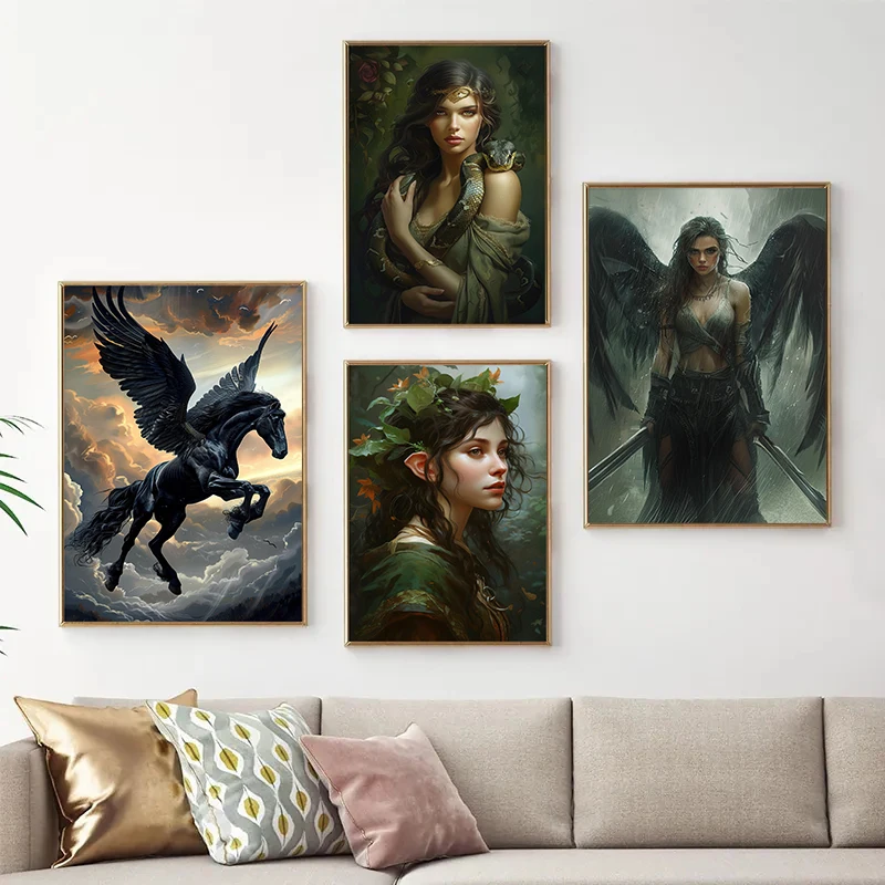 Картина на холсте с изображением сказочного леса