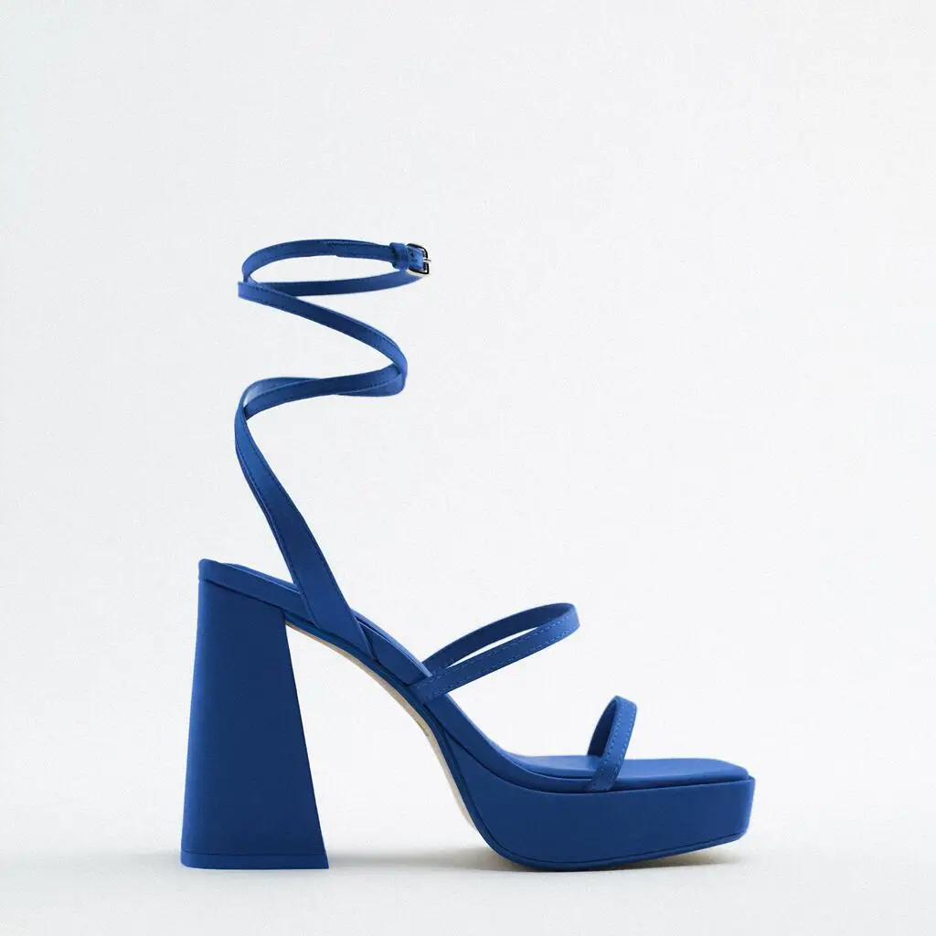 

Women Sandals Sexy High Heels Buckle Ankle Strap Ladies Shoes Thick Heels Platform Pumps Fashion Summer Female Sandals