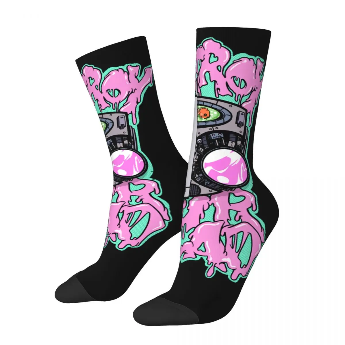 

Классические сумасшедшие мужские Компрессионные носки в стиле ретро с изображением головы диха Гир, унисекс, бесшовные уличные носки с изо...