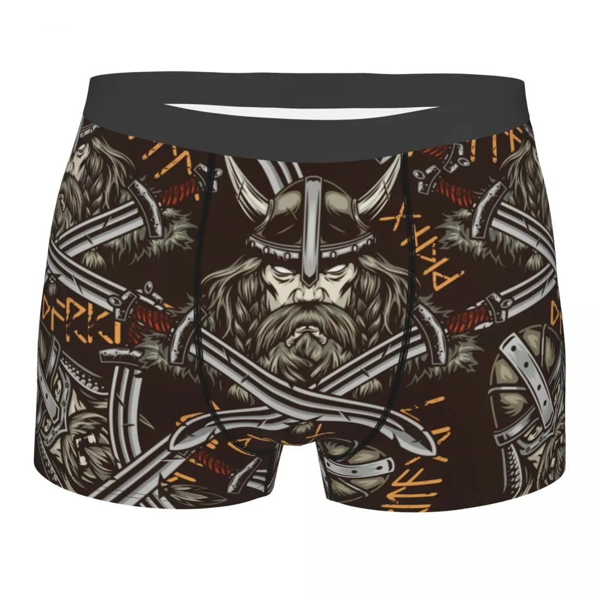 

Трусы-боксеры мужские с черепом, мягкое нижнее белье в стиле викингов, шорты-скелетоны, новинка