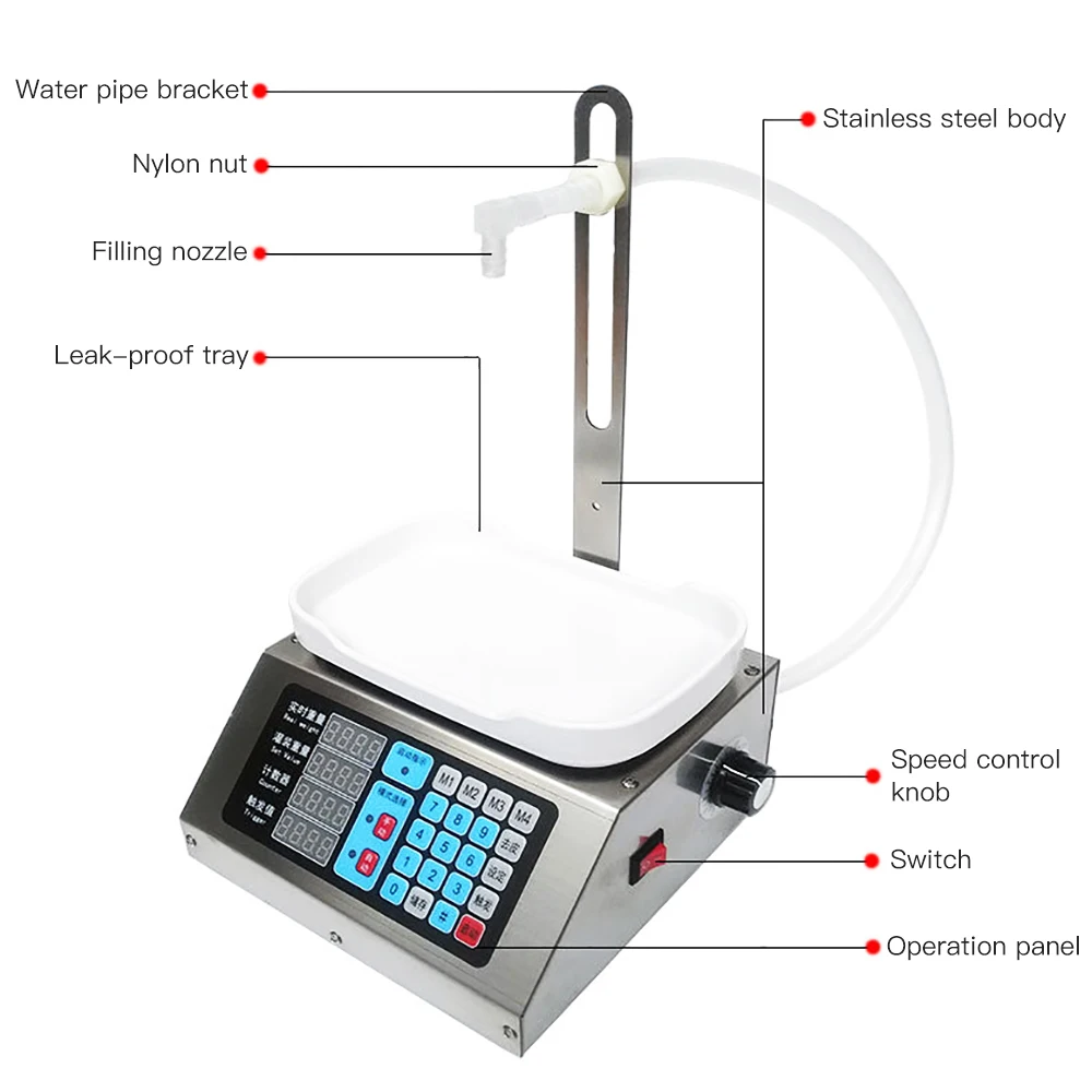 

CSY-1810 10-3000 ML Digital Control Pump one head Liquid Filling